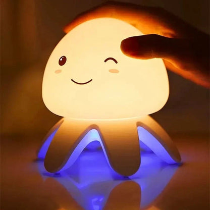 Rechargeable Jellyfish LED Night Light With Music Lamp