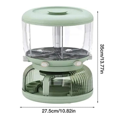 Rotating Grain Dispenser With Egg Storage Tray