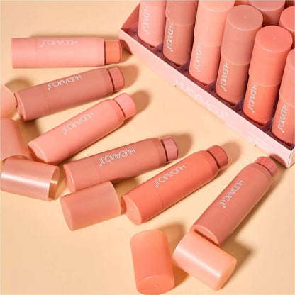 Hudamoji Sweet Blush Glow Color Bonce Blush Creamy Liquid Blusher Stick Pack of 6