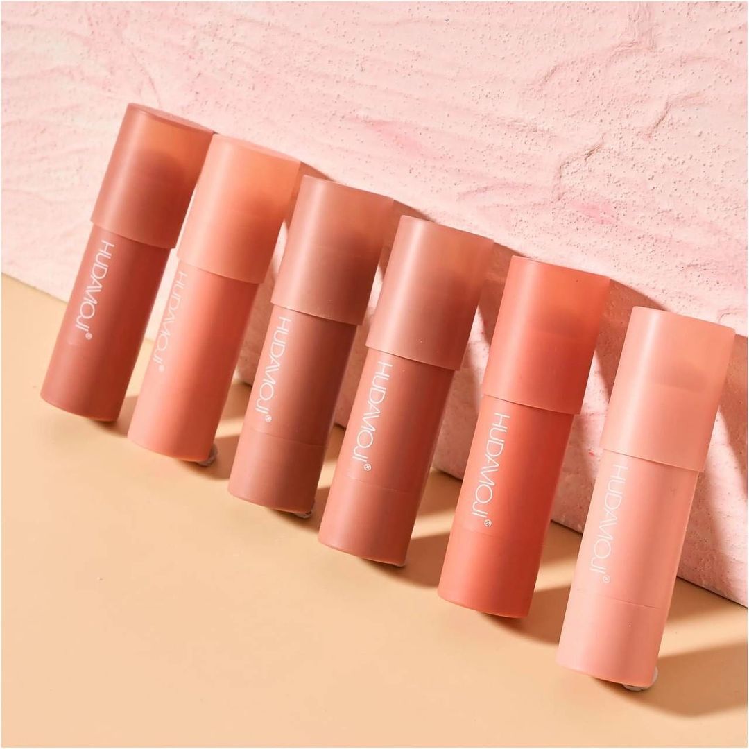 Hudamoji Sweet Blush Glow Color Bonce Blush Creamy Liquid Blusher Stick Pack of 6