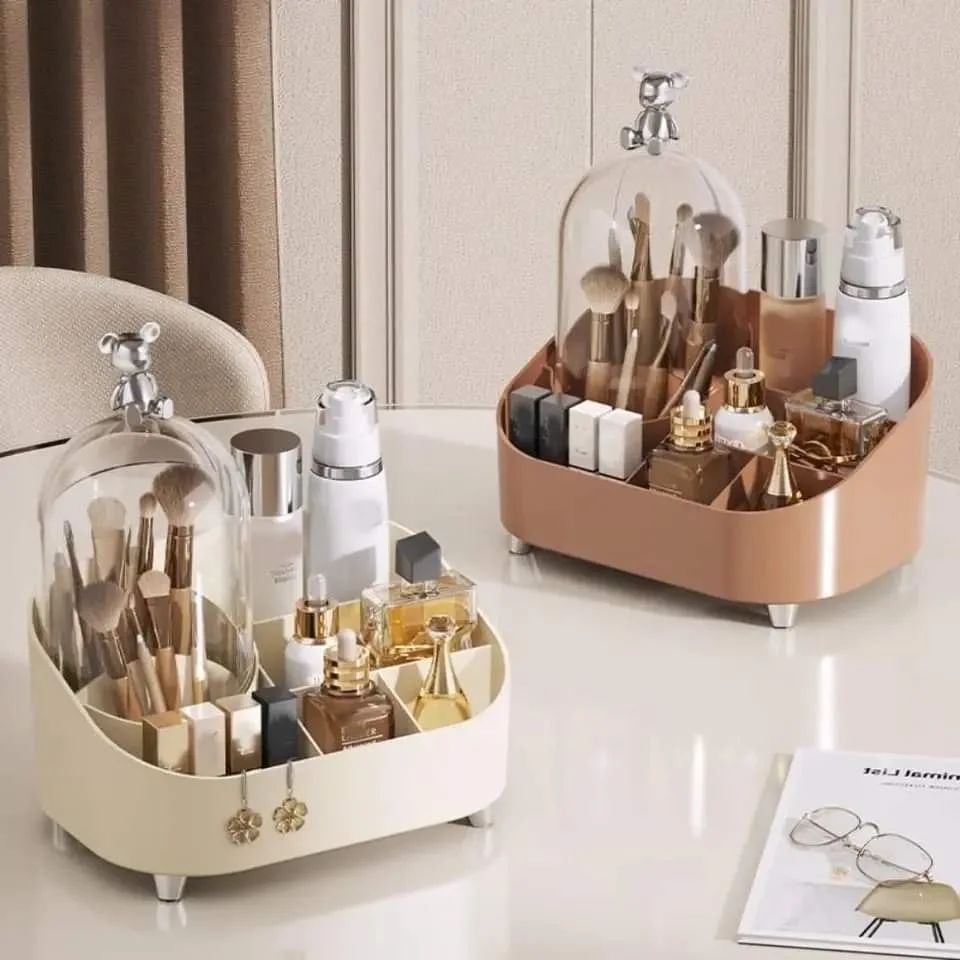 Multifunctional Durable Desktop Luxury Makeup Cosmetic Storage Box Organizer