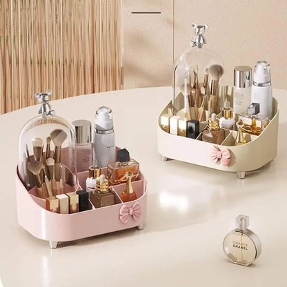 Multifunctional Durable Desktop Luxury Makeup Cosmetic Storage Box Organizer