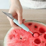 Stainless Steel Watermelon Baller Cutter Carving Knife Double Side Fruit Digging Ice Cream Platter Spoon