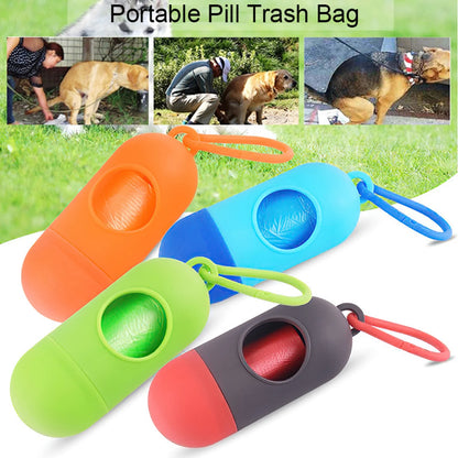 Capsule Shaped Pet Waste Bag Pamper Refill Dispenser Garbage Bag