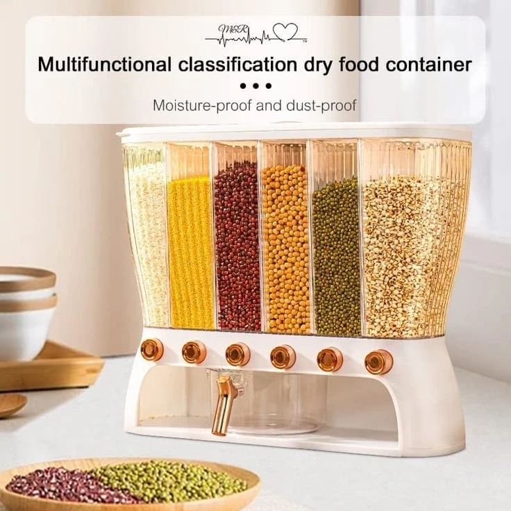 Luxury Sealed Rice & Grain Dispenser Cereal Storage Box 12kg