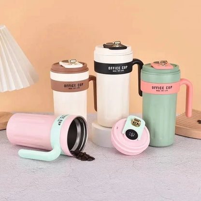 Digital Display Thermos Coffee Tumbler 650ml