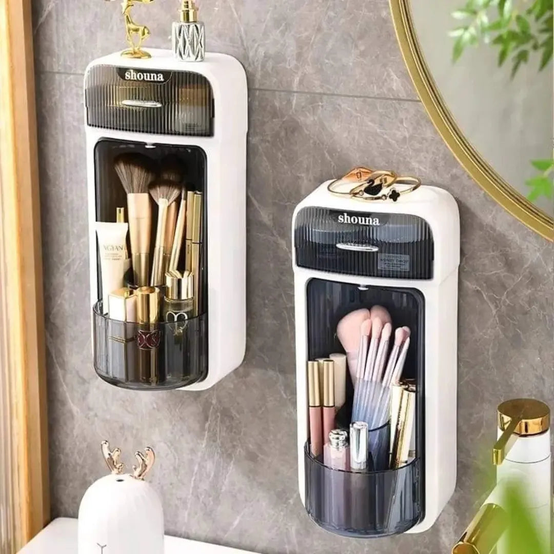 Wall Mounted Rotating Cosmetic Storage Box