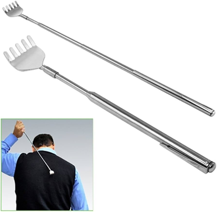 Stainless Steel Extendable Back Scratcher Back Long Fork