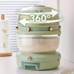 360 Rotating Multi Layer Rice Dispenser Portion Cereal 9kg