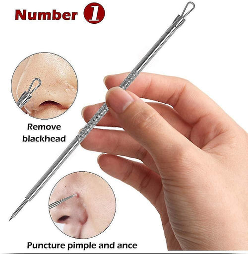 Stainless Steel Acne Pimple Cleaning And Blackhead Remover Stick Pin