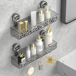 Premium Luxury Crystal Wall Mounted Shelf With Suction Cup