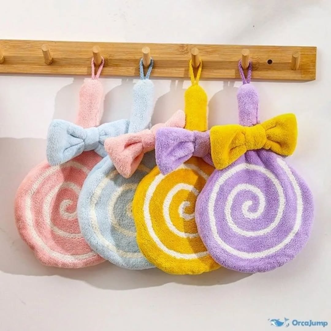 Super Soft Absorbent Hanging Towel Pack Of 2