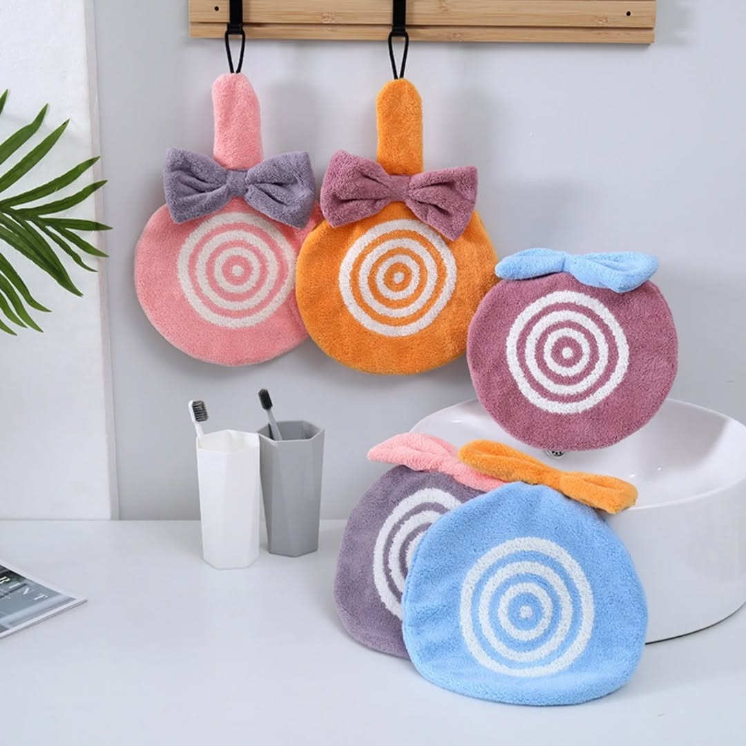 Super Soft Absorbent Hanging Towel Pack Of 2