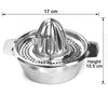 Stainless Steel Lemon Citrus Juice Extrusion Press With Bowl