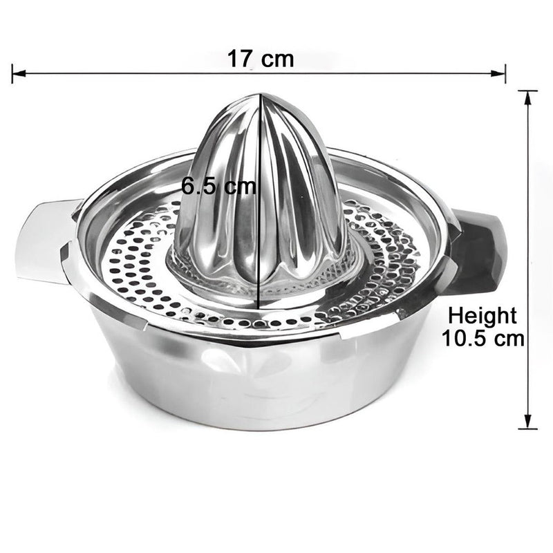 Stainless Steel Lemon Citrus Juice Extrusion Press With Bowl