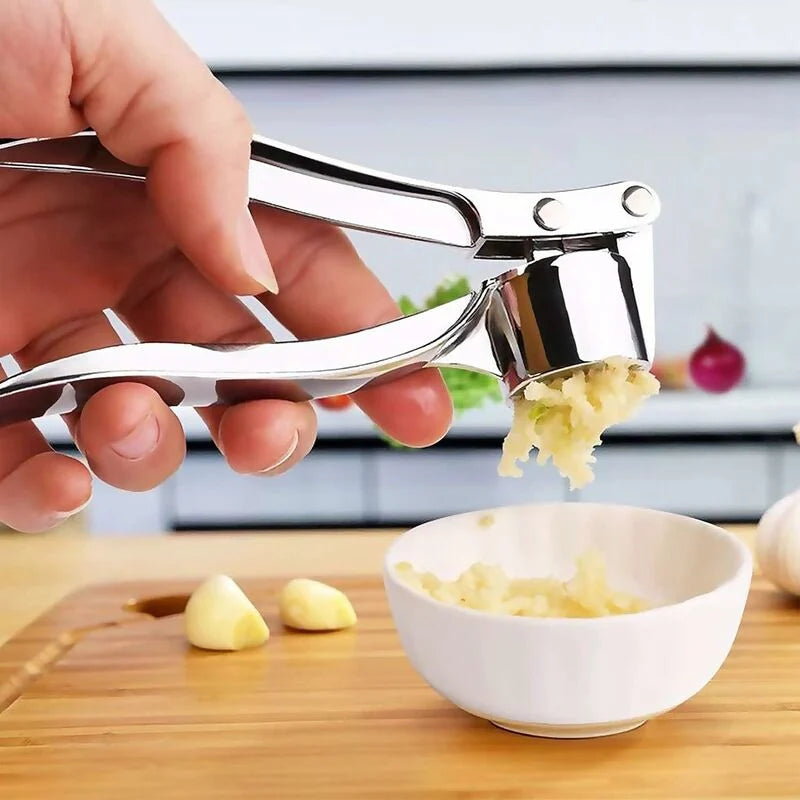 Stainless Steel Garlic Press Crusher Squeezer