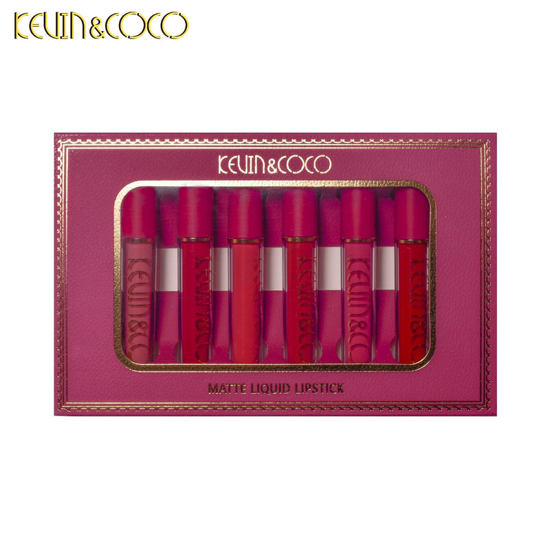 KEVIN & COCO Matte Liquid Lipstick Set of 6Pcs