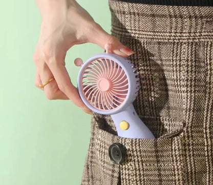 Portable Handheld Cute Mini Snail Rechargeable Fan