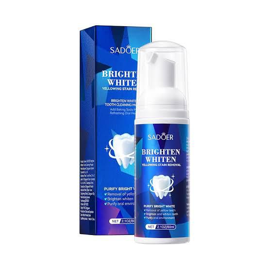 Sadoer Brighten Whiten Stain Yellowing Stain Removal Mousse Purify Bright White Toothpaste