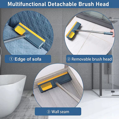 2 in 1 Brush And Wiper Floor Cleaner Scrub Brush