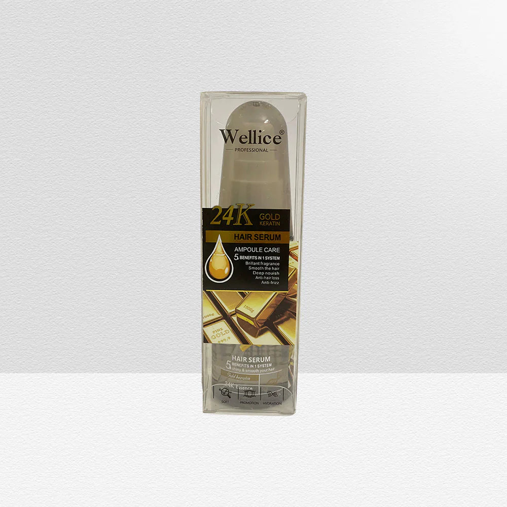 Wellice 24K Gold Keratin Hair Serum