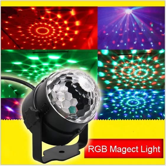 RGB LED Disco Ball Light Projector Light With Bluetooth Speaker