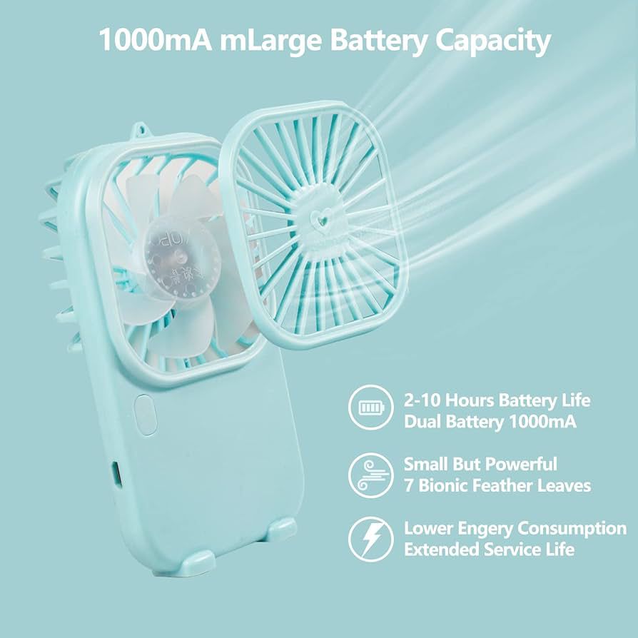 USB Rechargeable Handheld Portable Mini Fan Speed Adjustable Fan