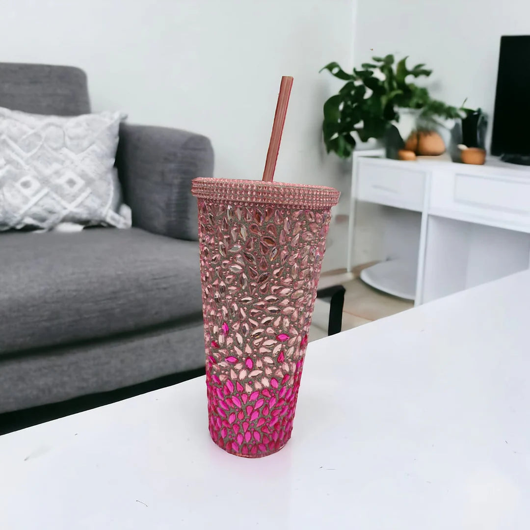 Crystal Luxe Sipper Water Sipper Glass