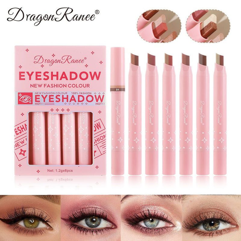 Dragon Ranee New Fasahion Color 6pcs Stick Eyeshadow Set