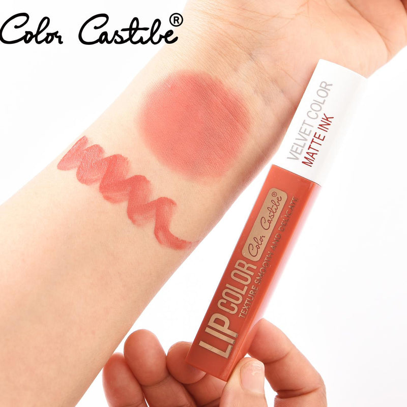 Color Castle Matte Velvet Fashion Color Long Lasting Lip Gloss 6Pcs Set