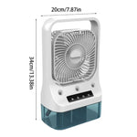 Mini Household USB Rechargeable Breeze Cooler Fan Head Adjustable With Water Spray Air Cooling