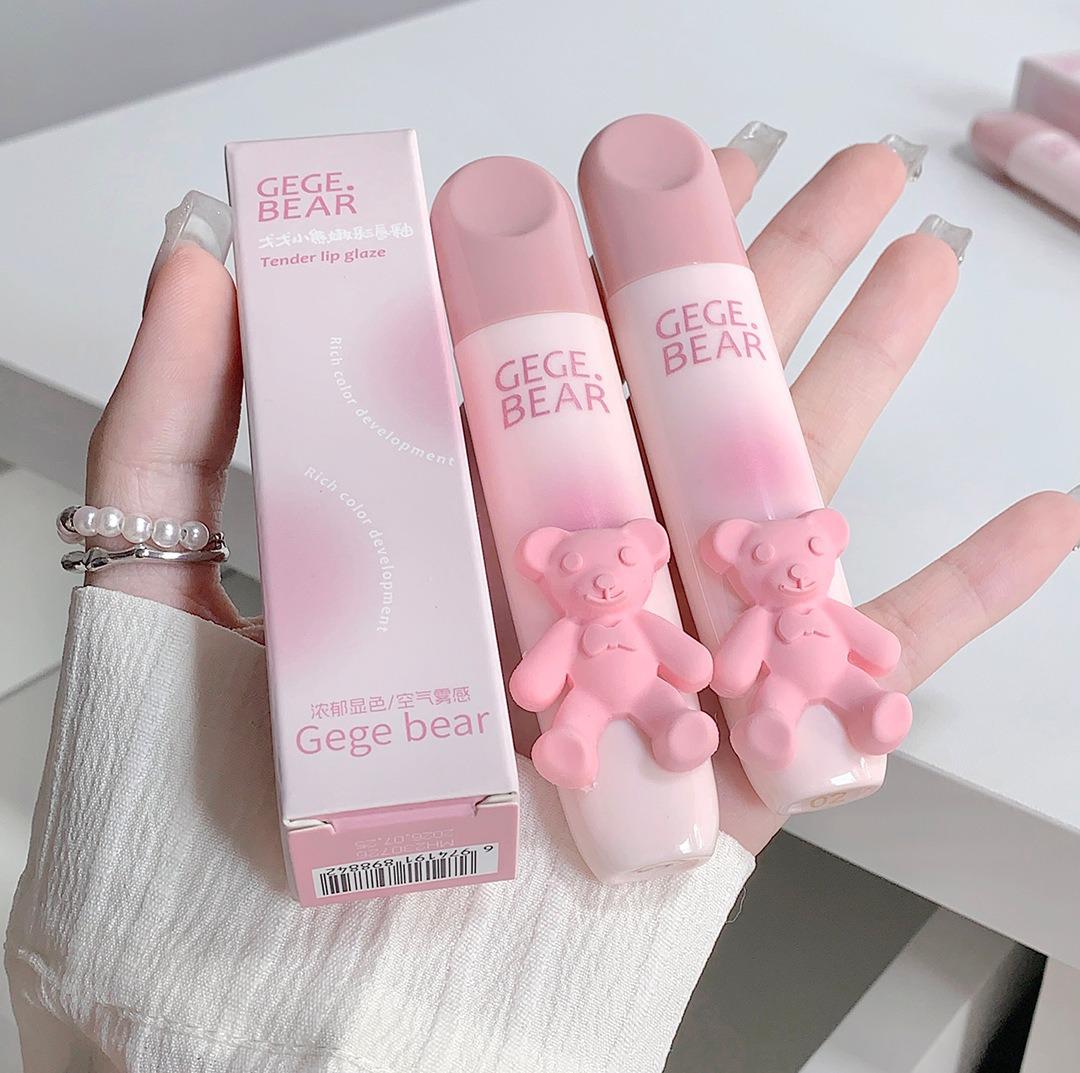 Gege Bear Cute Bear Lip Gloss Pack of 6