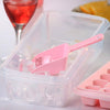 Ice Mold Tray With Ice Storage Box Cover Lid