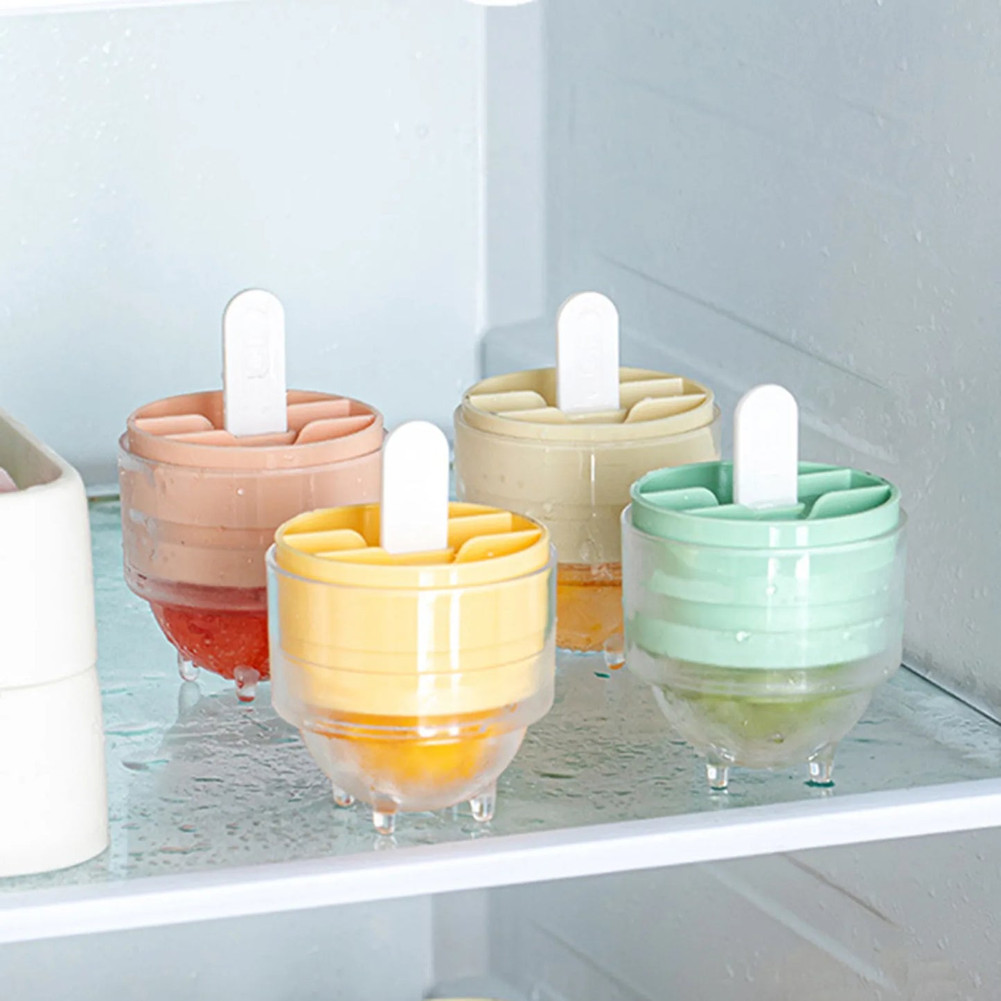 Popsicles Ice Ball Mold Easy Demolding Lollipop Ice Ball Making Mold Pack Of 4