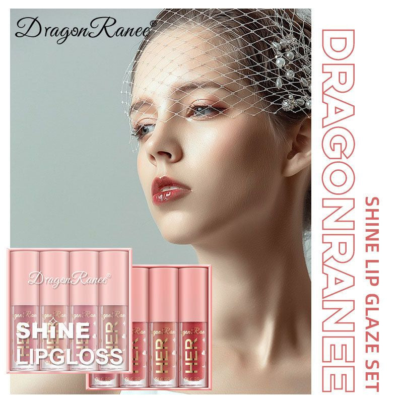 Dragon Ranee Shine Lip Gloss  4cs Set