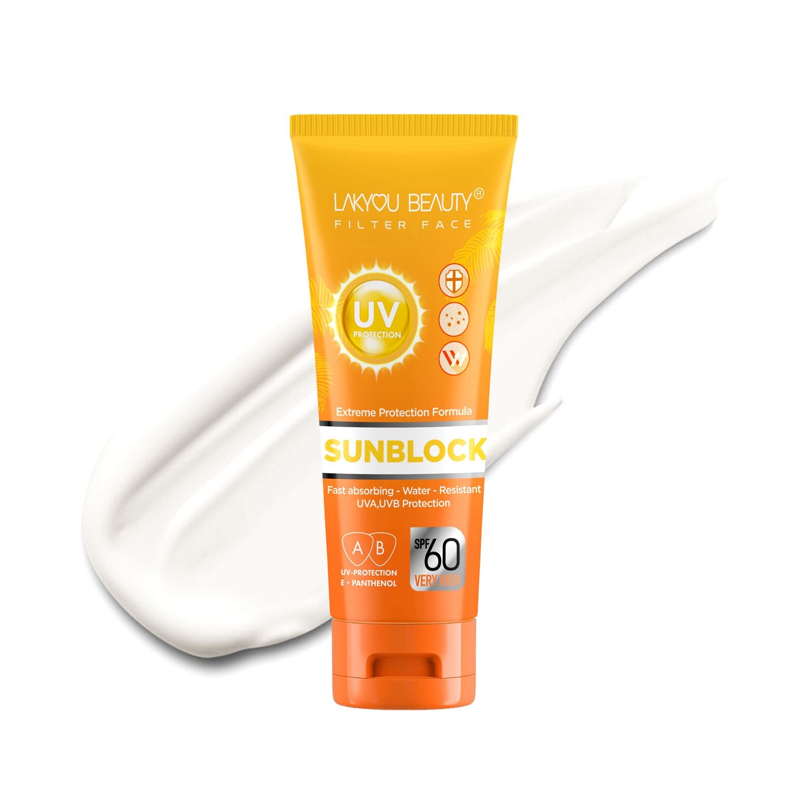 Lakyou Beauty UV Protection Extreme Protection Formula Sunblock SPF60 Very High