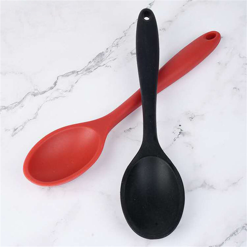 Silicone Spoon Heat Resistant Nonstick Stirring Scoop Mixing Cookware