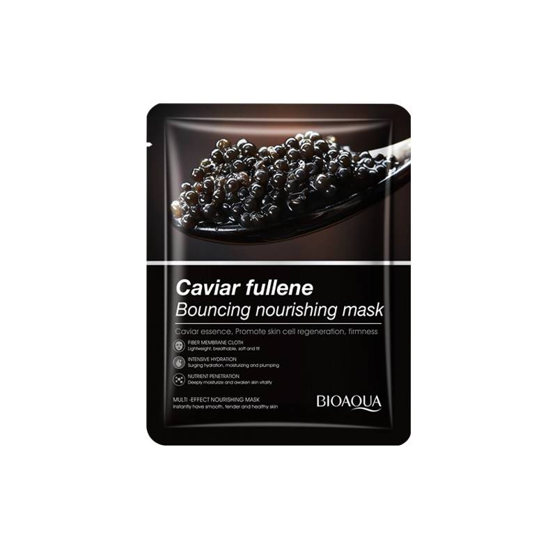 BIOAQUA Caviar Fullerene Bouncing Nourishing Facial Mask Hydrating Moisturizing Mask