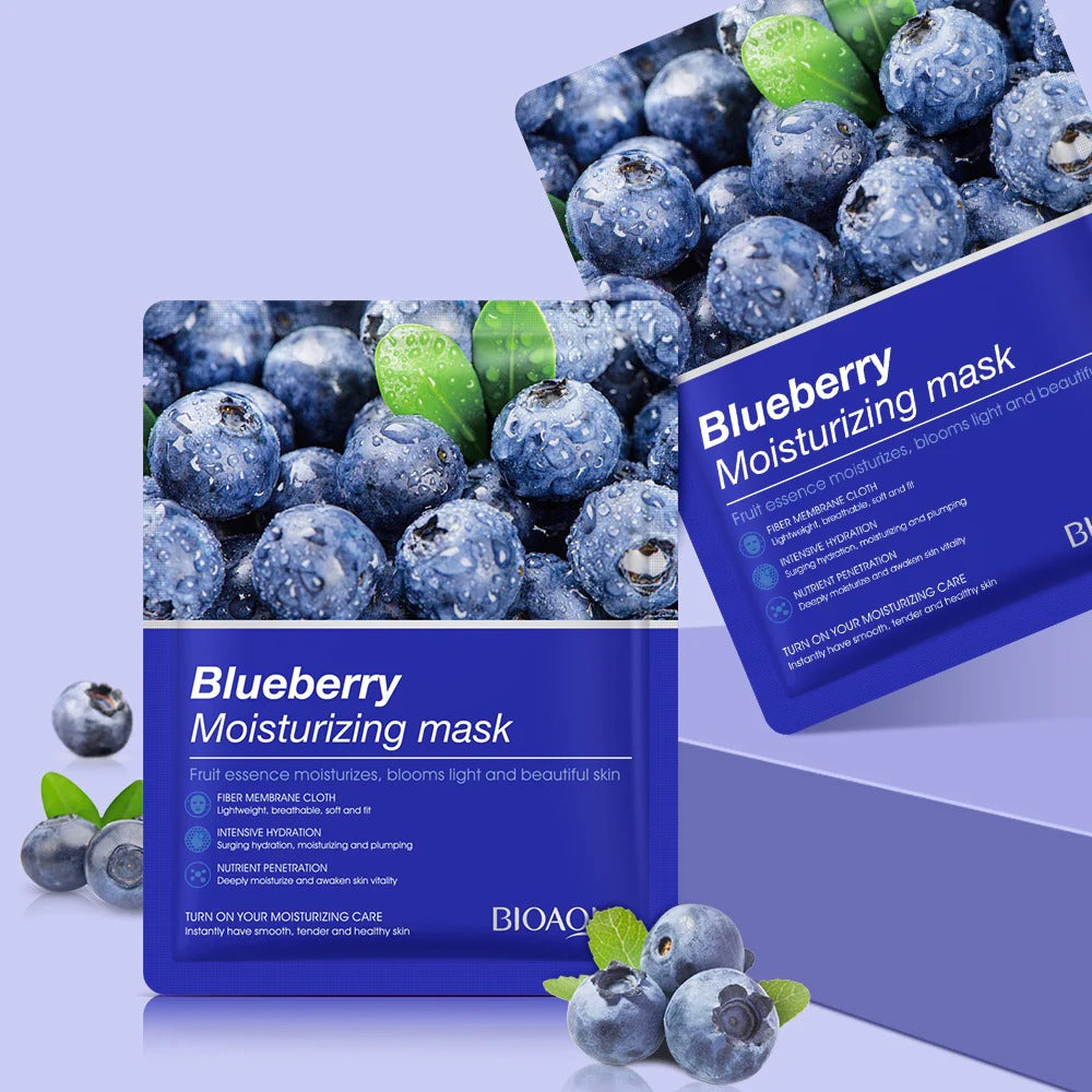 BIOAQUA Blueberry Moisturizing Face Sheet Mask