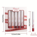 Peinfen Multicolor Make Up Lips Lipstick 5Pcs Set