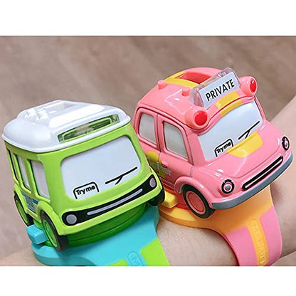 Alloy Smooth Car Toy Digital And Watch With Light and Sound For Kids