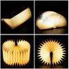 LED Wooden Book Lamp Children Reading Light Bedside Table Lamp Bedroom Art Decor Night Light