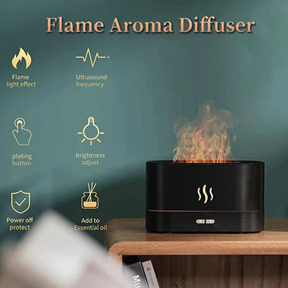 RGB Flame Humidifier and Aroma Diffuser