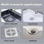 Multifunctional Self Adhesive Drain Sticker Patch Kitchen Bathroom Sink Strainer Stopper