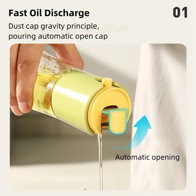 Multifunctional 2in1 Oil Spray Bottle Oil Dispenser Spray Pour Bottle