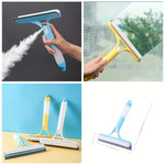 Multipurpose 2 Way Magic Window Glass Mirror Cleaning Wiper With Spray