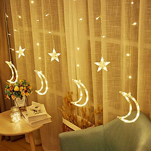 Led Moon And Star Curtain Light 2.5m