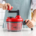 Hand Crank Food Processor Chopper For Vegetables