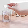 Multipurpose Transparent Cotton Swab Holder With Lid