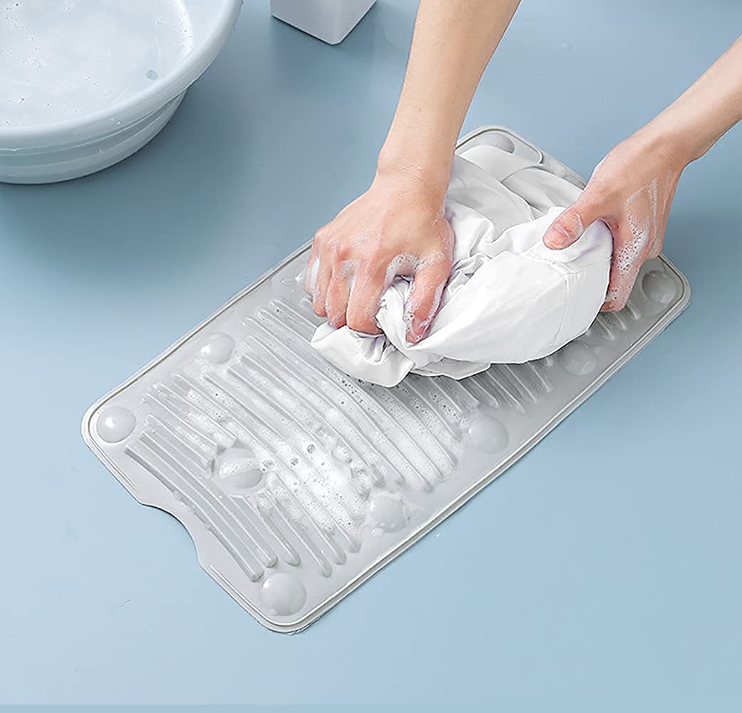 Multipurpose Foldable Laundry Pad Laundry Washboard Mat Scrubbing Pad Non-Slip